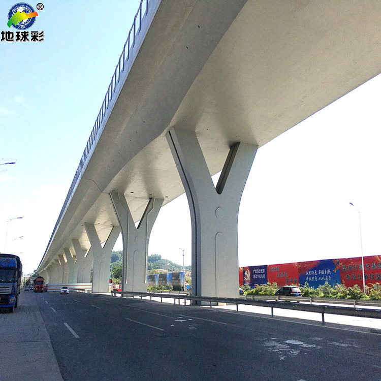 高架桥专用地球彩水泥灰色水性氟碳漆施工环保耐用